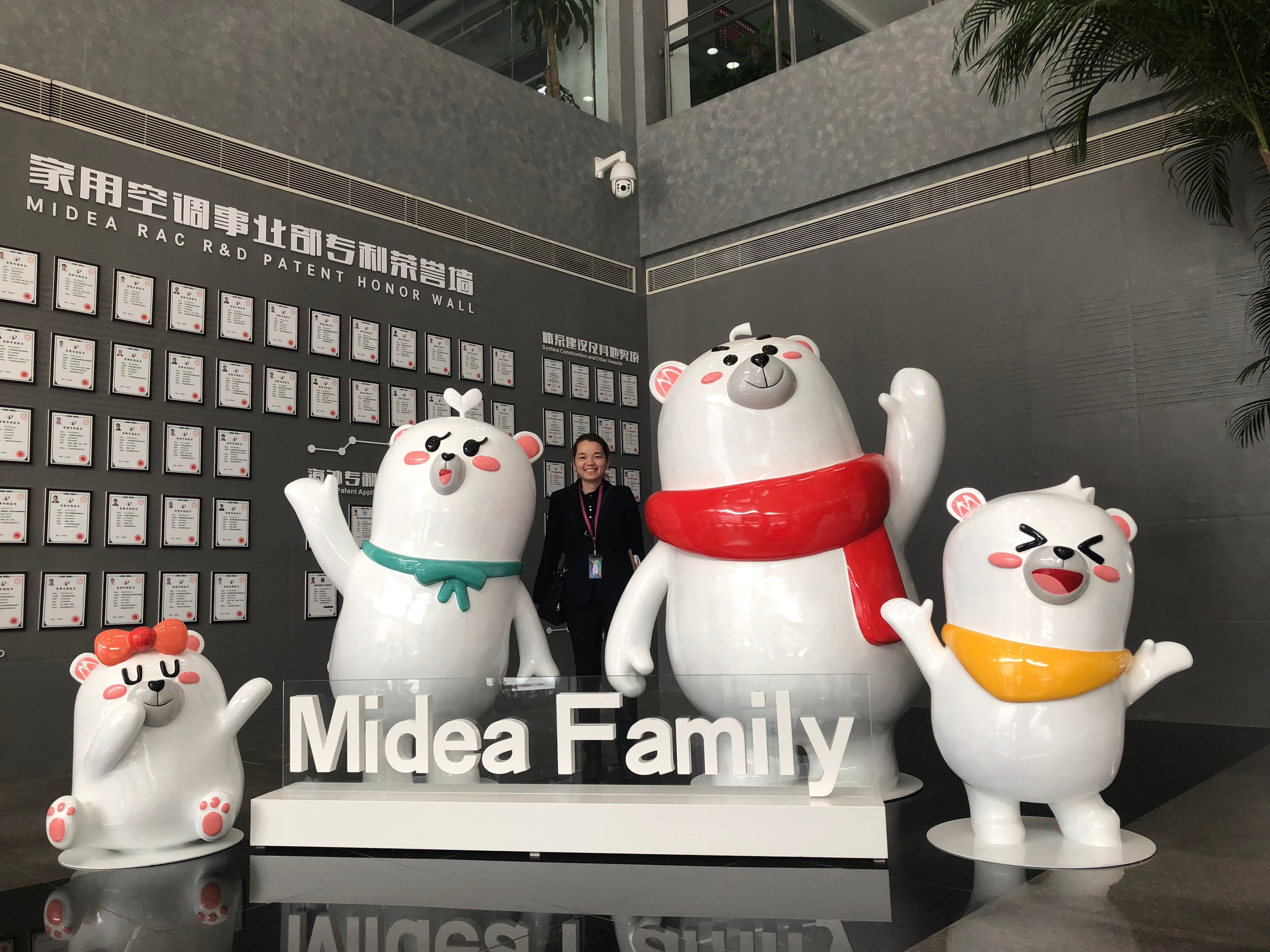Midea Family Fiberglass Sculpture