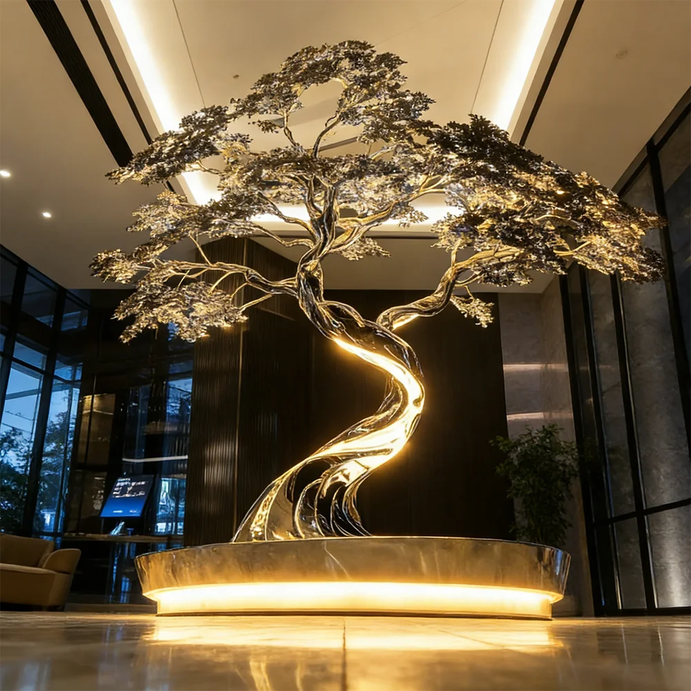 Free Design and Customization of Modern Stainless Steel Metal Statue Sculpture Home Decor